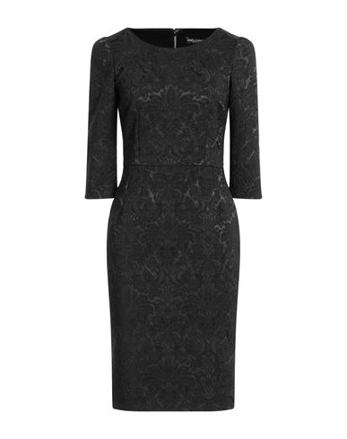 Dolce & Gabbana Woman Midi Dress Black Size 8 Polyester, Polyamide, Elastane