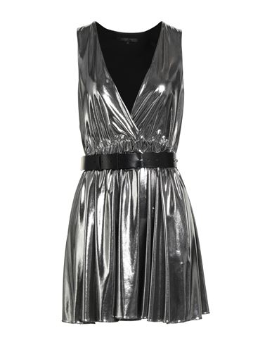 Shop Patrizia Pepe Woman Mini Dress Lead Size 2 Polyester, Elastane