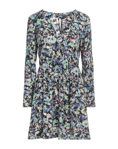 PATRIZIA PEPE PATRIZIA PEPE WOMAN MINI DRESS BLACK SIZE 10 POLYESTER, ELASTANE 