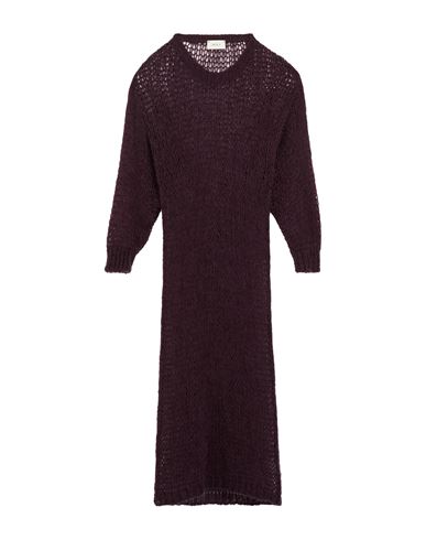 Vicolo Woman Midi Dress Dark Purple Size Onesize Acrylic, Mohair Wool, Polyamide