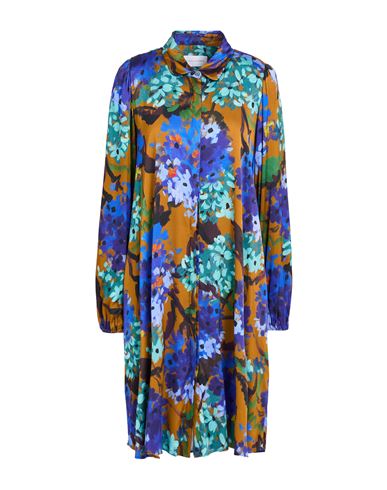 Robert Friedman Woman Mini Dress Bright Blue Size M Viscose, Elastane