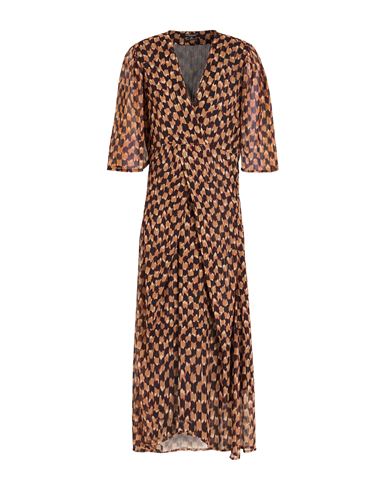 Maison Scotch Woman Maxi Dress Camel Size 00 Polyester