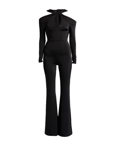 Monique Garçonne Woman Jumpsuit Black Size 6 Polyester, Elastane