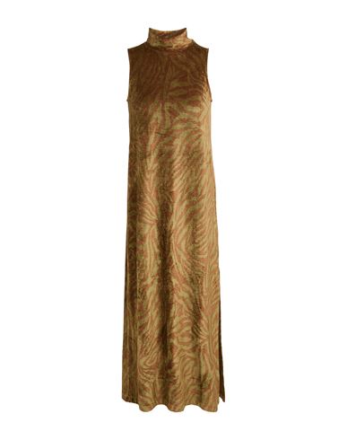 Ottod'ame Woman Midi Dress Military Green Size L Viscose, Polyester, Elastane