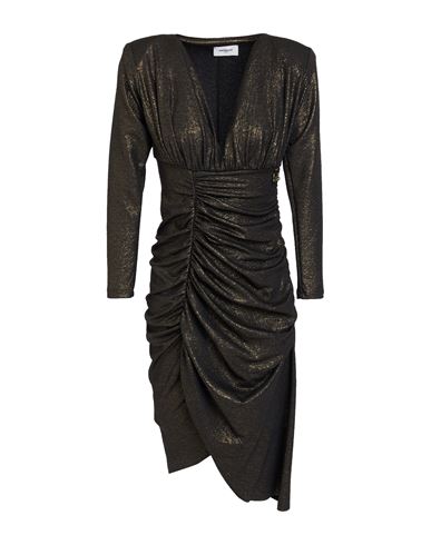 Gavroche Paris Woman Midi Dress Bronze Size Xs Polyester In Yellow