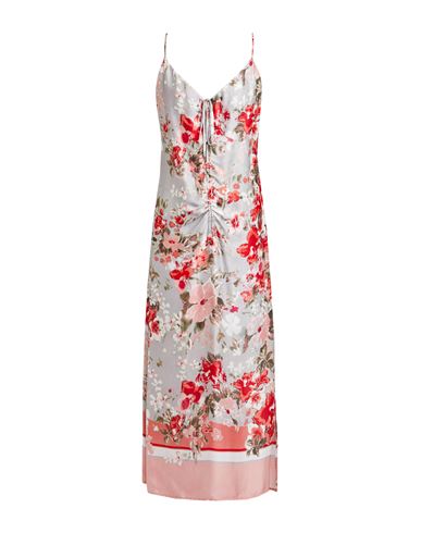 Ermanno Firenze Woman Maxi Dress Grey Size 6 Viscose In Multi