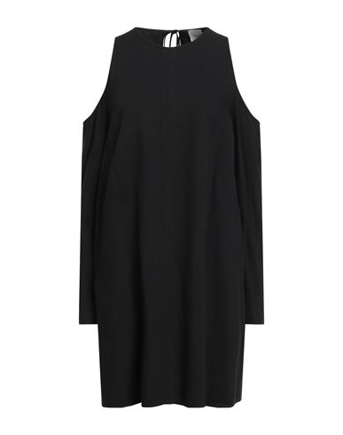 Alysi Crème Woman Mini Dress Black Size 4 Viscose, Cotton