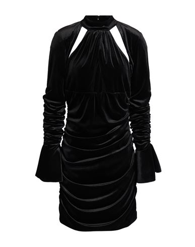Actualee Woman Mini Dress Black Size 10 Polyester, Elastane In Black