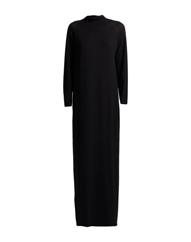 Roberto Collina Woman Maxi Dress Black Size S Merino Wool, Elastane