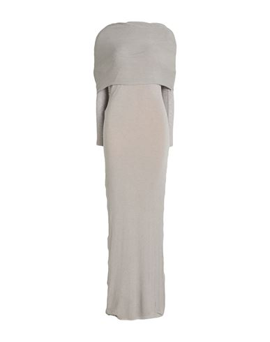 Alysi Woman Maxi Dress Light Grey Size 4 Viscose, Wool, Elastane