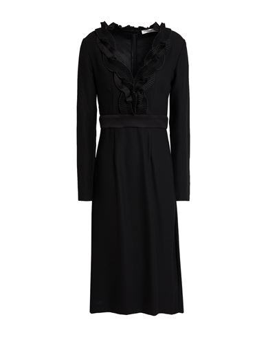 Suoli Woman Midi Dress Black Size 4 Polyester, Viscose, Elastane In Black