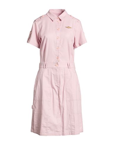 Aeronautica Militare Woman Midi Dress Light Pink Size 8 Cotton