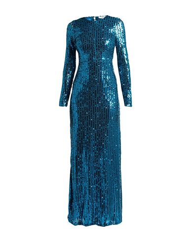 Suoli Woman Maxi Dress Turquoise Size 8 Polyester, Elastane In Blue