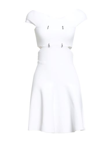 Mcq By Alexander Mcqueen Mcq Alexander Mcqueen Woman Mini Dress White Size M Viscose, Polyester, Polyamide, Elastane
