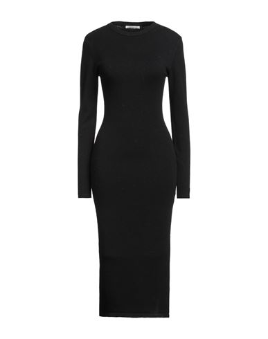 Hinnominate Woman Midi Dress Black Size S Viscose, Polyester, Polyamide