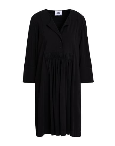 Alpha Studio Woman Mini Dress Black Size 6 Cotton, Elastane