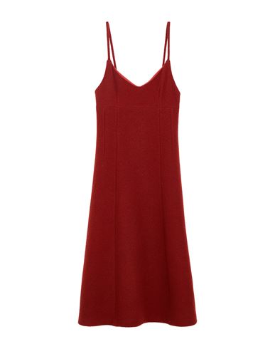 Lavi Couture Woman Midi Dress Rust Size M Virgin Wool