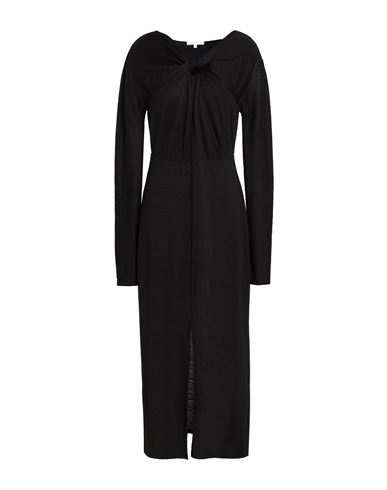 Patrizia Pepe Woman Maxi Dress Black Size 2 Wool, Acrylic
