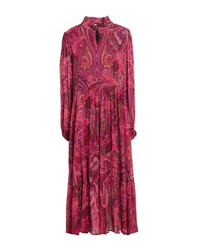 Shirtaporter Woman Midi Dress Garnet Size 10 Viscose