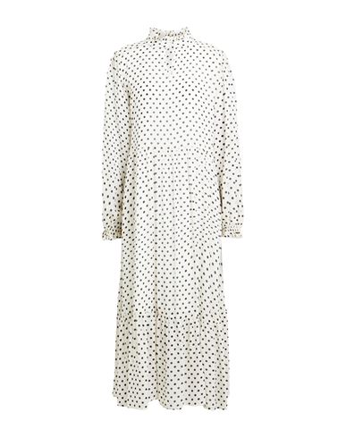 Shirtaporter Woman Midi Dress Ivory Size 10 Viscose