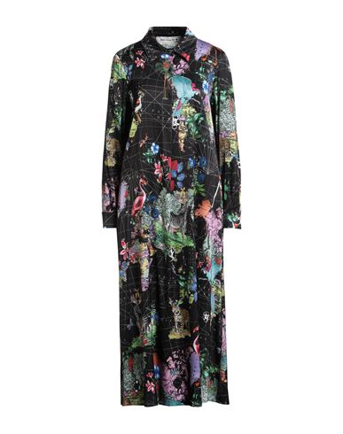 Shirtaporter Woman Midi Dress Black Size 10 Viscose, Elastane