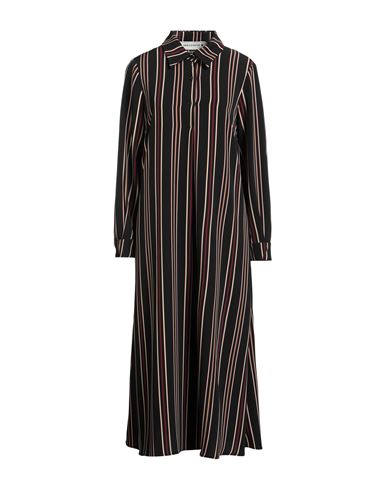Shirtaporter Woman Midi Dress Black Size 10 Viscose