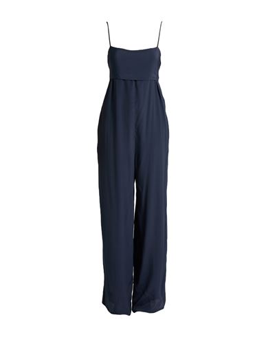 Suoli Woman Jumpsuit Navy Size 10 Acetate, Silk