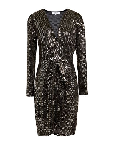 Morgan De Toi Woman Mini Dress Platinum Size 8 Polyamide, Metallic Fiber, Elastane