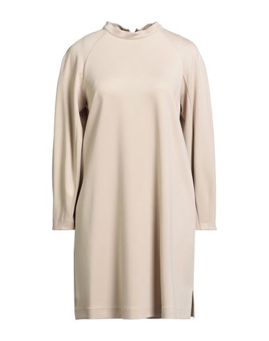 Shop Suoli Woman Mini Dress Beige Size 8 Viscose, Polyamide, Elastane