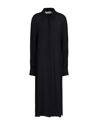 Shirtaporter Woman Midi Dress Black Size 10 Rayon