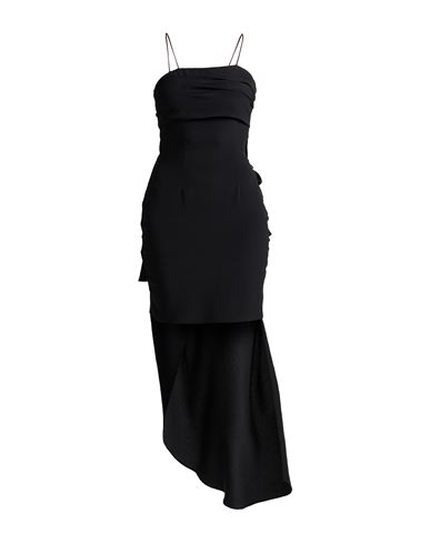 Grifoni Woman Maxi Dress Black Size 8 Acetate, Silk