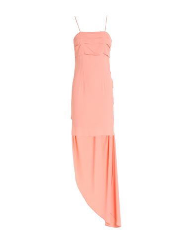 Grifoni Woman Maxi Dress Salmon Pink Size 10 Acetate, Silk In Pink