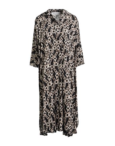 Shirtaporter Woman Midi Dress Black Size Onesize Viscose