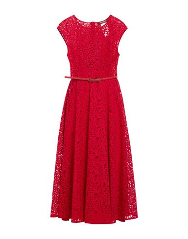 Shop Max Mara Studio Woman Midi Dress Red Size 2 Cotton, Polyamide