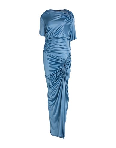 Atlein Woman Midi Dress Slate Blue Size 10 Viscose In Blue