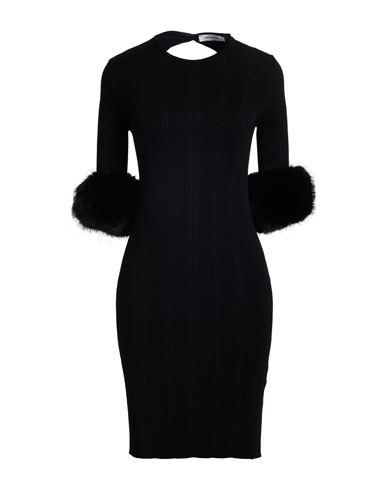 Simona Corsellini Woman Mini Dress Black Size 6 Viscose, Polyester, Polyamide In Black
