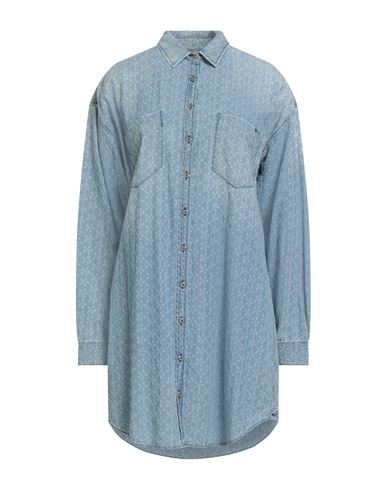 Jacob Cohёn Woman Mini Dress Light Blue Size S Cotton
