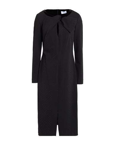 Clips More Woman Midi Dress Black Size 6 Cotton, Polyamide, Elastane, Polyester