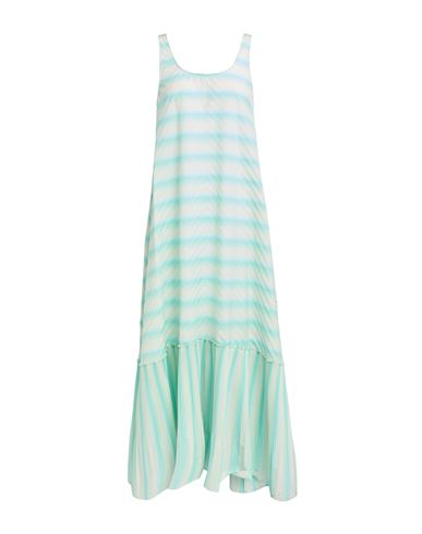 Beatrice B Beatrice .b Woman Maxi Dress Light Green Size 4 Cotton, Polyester In Green