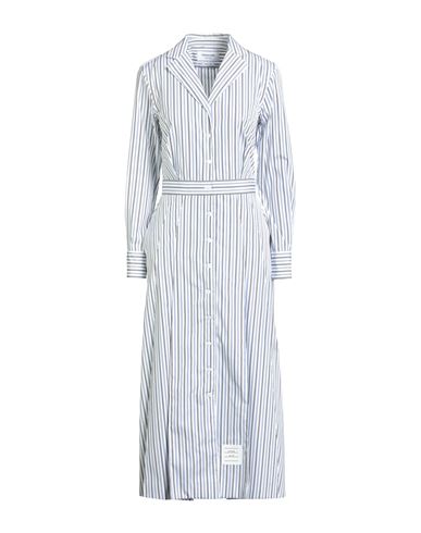 Thom Browne Woman Midi Dress Navy Size 4 Cotton