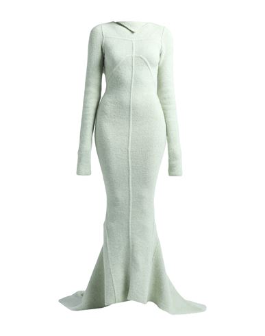 Rick Owens Woman Maxi Dress Sage Green Size S Alpaca Wool, Polyamide, Wool, Elastane