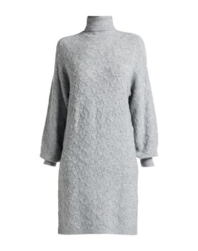 Garcia Woman Mini Dress Light Grey Size M Acrylic, Polyester, Wool, Elastane