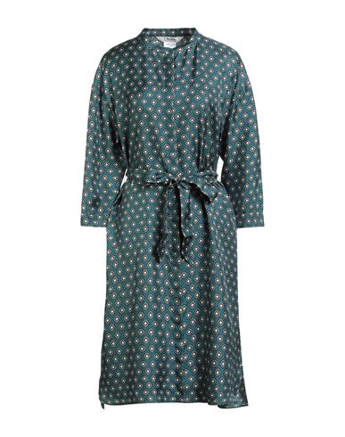 Shop Max Mara Woman Midi Dress Slate Blue Size 6 Silk
