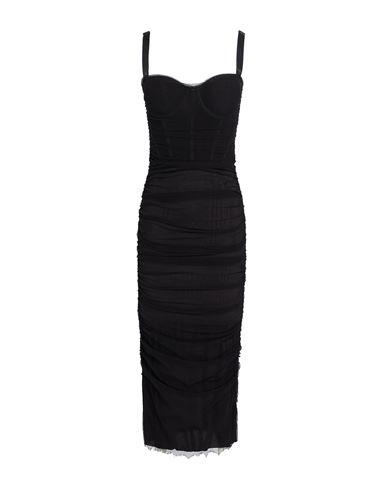 19:13 Dresscode Woman Midi Dress Black Size 8 Polyamide, Elastane In Black