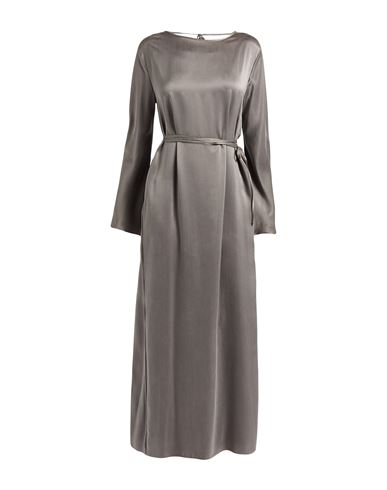 Alysi Woman Maxi Dress Grey Size 6 Silk