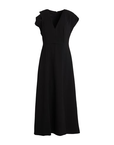 Alpha Studio Woman Midi Dress Black Size 12 Polyester, Elastane
