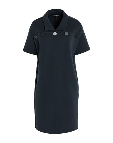 Emporio Armani Woman Mini Dress Midnight Blue Size 10 Cotton, Polyester, Elastane In Blue
