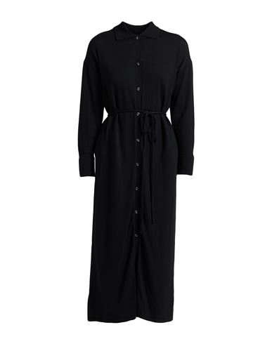 Alpha Studio Woman Midi Dress Black Size 12 Merino Wool