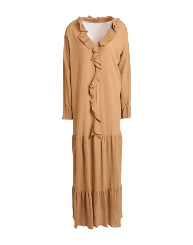 Max & Moi Woman Maxi Dress Camel Size 6 Cotton