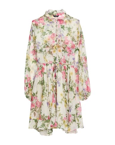 Marciano By Guess Woman Mini Dress Ivory Size 4 Polyester In Multi